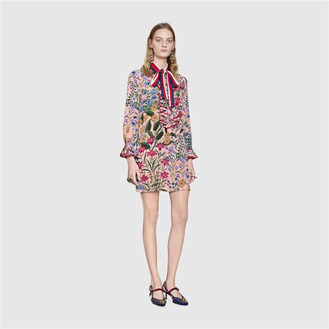 gucci floral tshirt|Gucci floral print maxi dress.